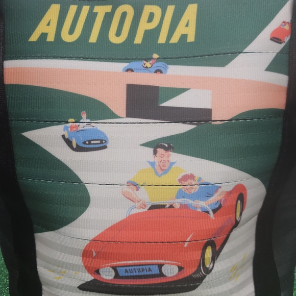 Harveys Autopia Tote in Black and Red - Picture 2 of 9